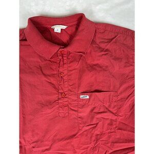 Vintage Guess Jeans USA Polo Shirt Size XL Red Made In USA 90s Short Sleeve